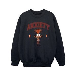 Inside Out 2 Girls Anxiety Collegiate Sweatshirt / Black